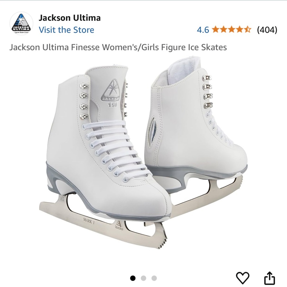 Jackson Ultima Finesse - Girls Figure Ice Skates - Girls Size 11
